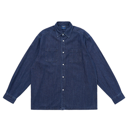 Long-Sleeved Shirt Denim