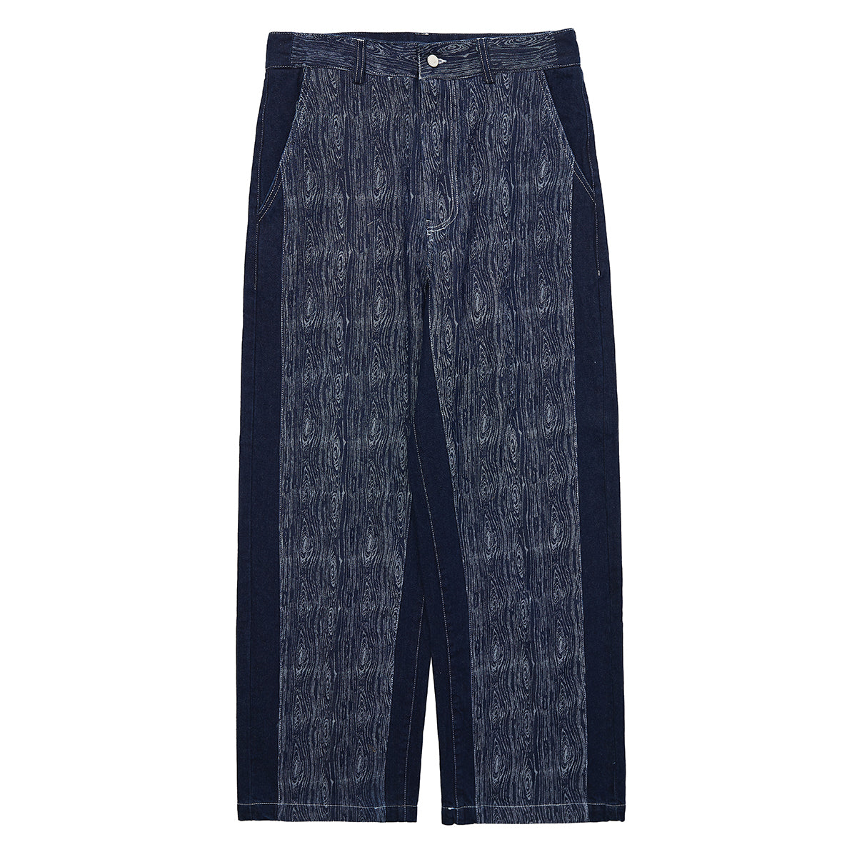 Tree Pattern Jacquard Washed Pants