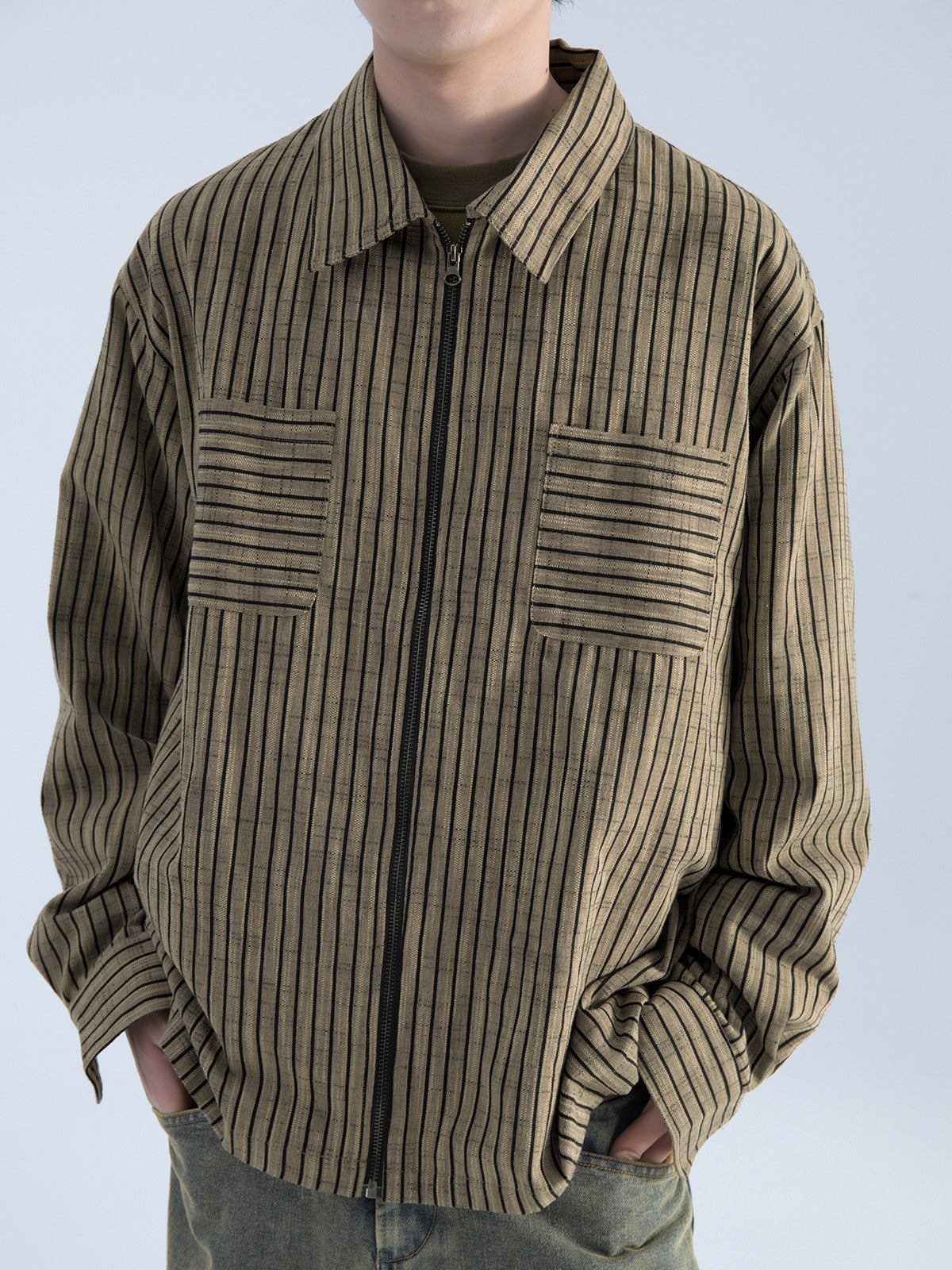 Maillard Striped Jacket