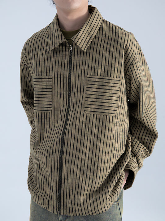 Maillard Striped Jacket