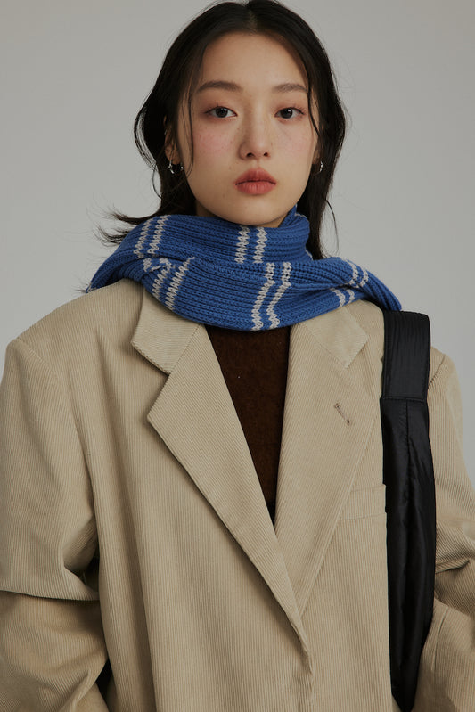 Stripe Contrast Scarf