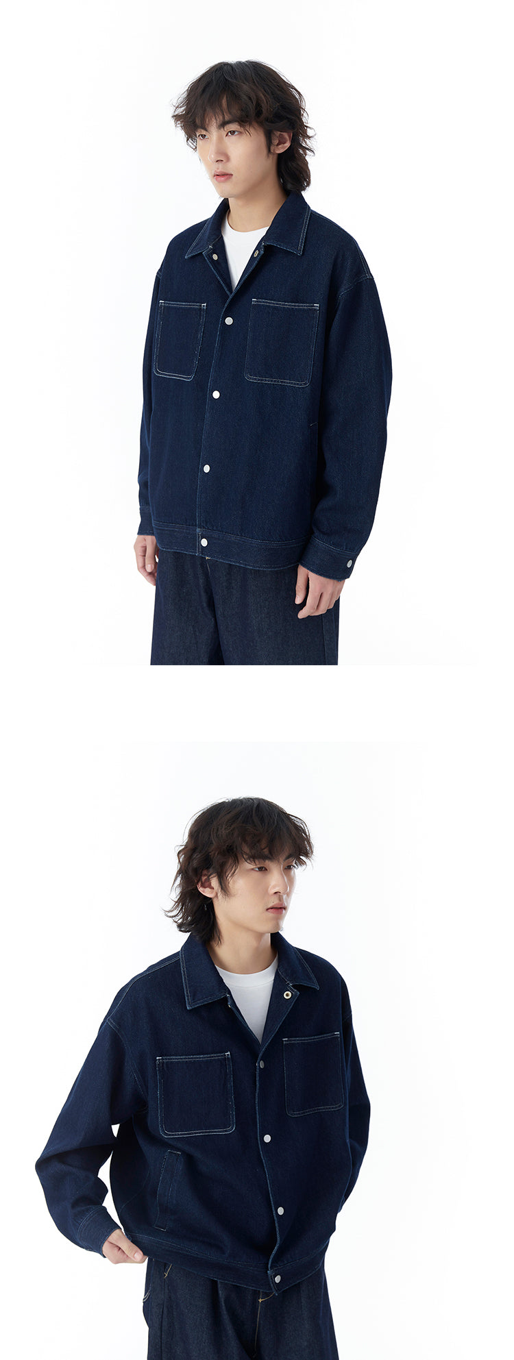 Topstitch Denim Versatile Jacket - SS23