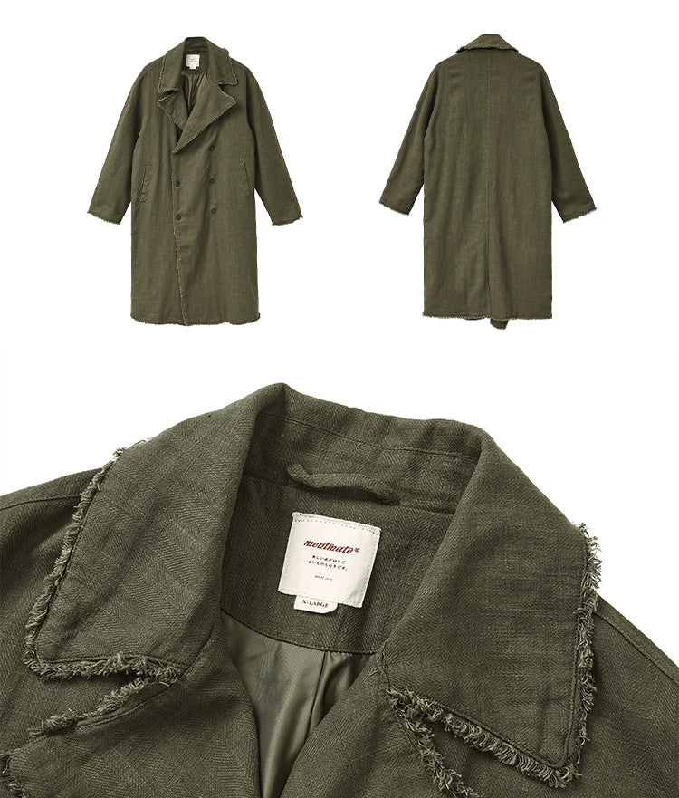 Wasteland Long Linen Suit Jacket - Mentmate